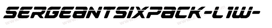 SergeantSixpack-l1w字体转换 SergeantSixpack-l1w字体转换