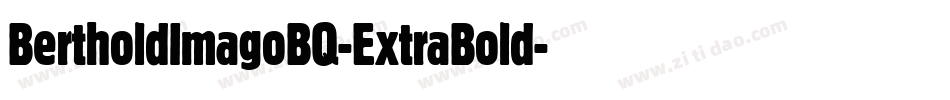 BertholdImagoBQ-ExtraBold字体转换