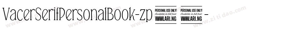 VacerSerifPersonalBook-zp20字体转换