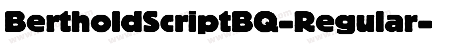 BertholdScriptBQ-Regular字体转换