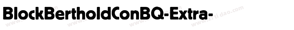 BlockBertholdConBQ-Extra字体转换