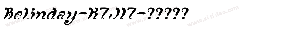 Belinday-K7J17字体转换