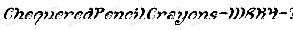 ChequeredPencilCrayons-W8K4字体转换