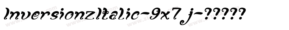 InversionzItalic-9x7j字体转换