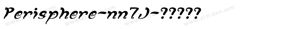 Perisphere-nn7J字体转换