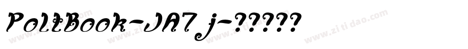 PoltBook-JA7j字体转换