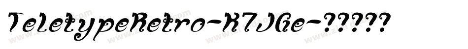 TeletypeRetro-K7JGe字体转换