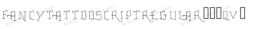 FancyTattooScriptRegular-50qV字体转换