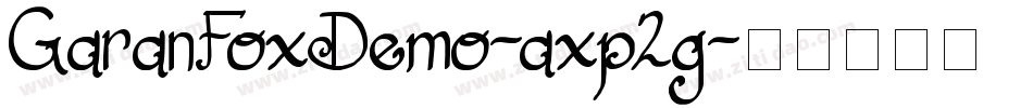 GaranFoxDemo-axp2g字体转换