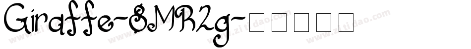 Giraffe-8MR2g字体转换