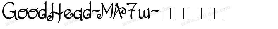 GoodHead-MA7w字体转换
