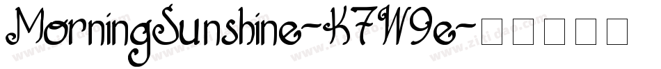 MorningSunshine-K7W9e字体转换