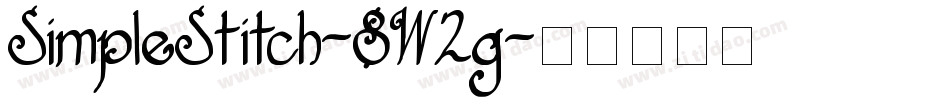 SimpleStitch-8W2g字体转换