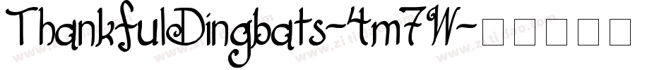 ThankfulDingbats-4m7W字体转换