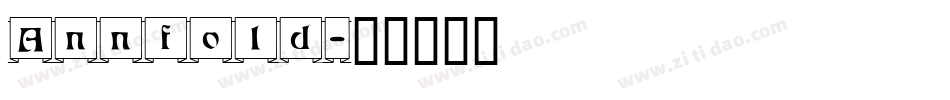 Annfold字体转换