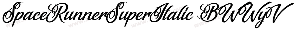 SpaceRunnerSuperItalic-BWWyV字体转换 SpaceRunnerSuperItalic-BWWyV字体转换