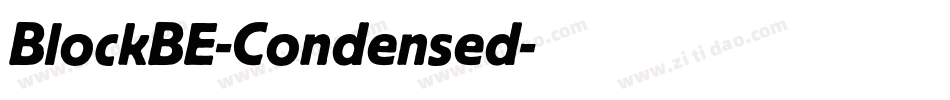 BlockBE-Condensed字体转换