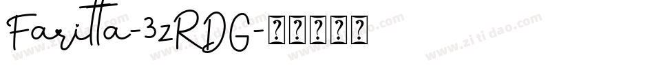 Faritta-3zRDG字体转换