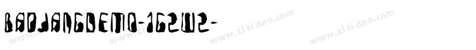 BadjangDemo-1G2W2字体转换