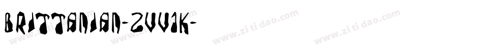 Brittanian-ZVV1K字体转换