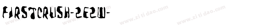 FirstCrush-2E2W字体转换