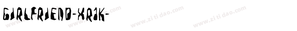Girlfriend-XR1K字体转换