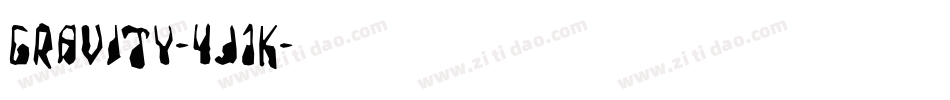 Gravity-4j1K字体转换