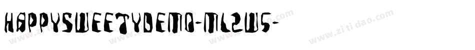 HappySweetyDemo-mL2w5字体转换 HappySweetyDemo-mL2w5字体转换