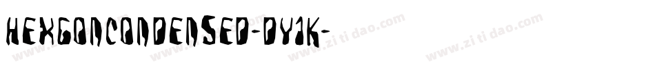 HexgonCondensed-dY1K字体转换