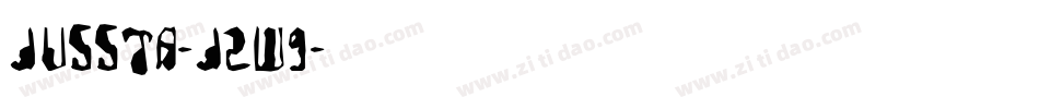 Jussta-j2w9字体转换