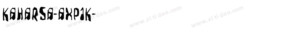 Kaharsa-axP1K字体转换