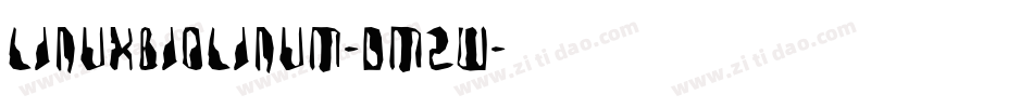 LinuxBiolinum-DM2W字体转换