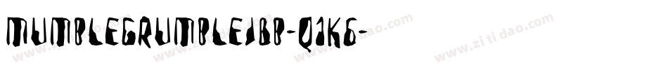 MumblegrumbleIBb-q1K6字体转换
