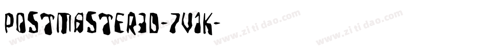 Postmaster3D-7V1K字体转换