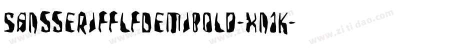 SansserifflfDemibold-xn1K字体转换
