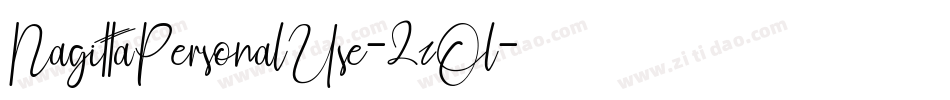 NagittaPersonalUse-2zOl字体转换