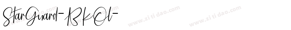 StarGuard-BKOl字体转换