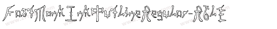 FastMonkInkOutlineRegular-R6lE字体转换