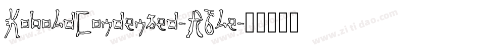 KoboldCondensed-R6le字体转换
