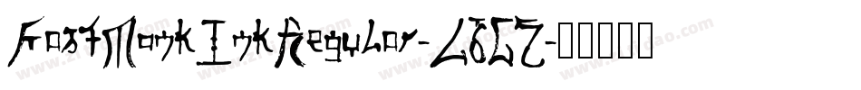 FastMonkInkRegular-L6GZ字体转换