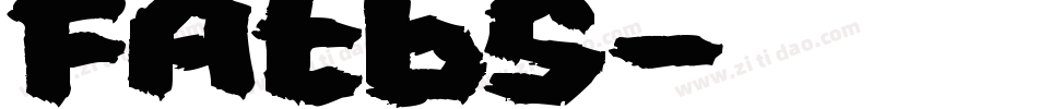 FATBS字体转换