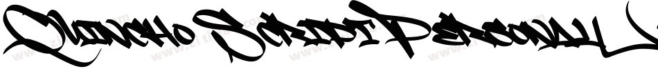 QuinchoScriptPersonalUse-16Vj字体转换