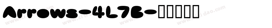 Arrows-4L7B字体转换