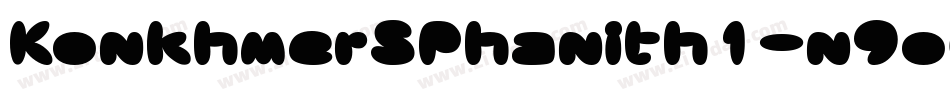 KonkhmerSPhanith1-n9o4字体转换