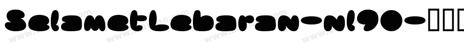 SelametLebaran-nl9O字体转换