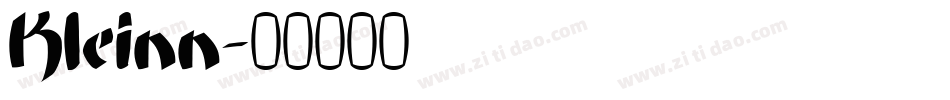 Kleinn字体转换