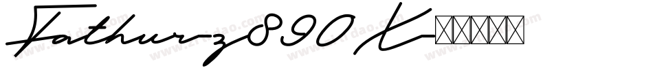 Fathur-z890X字体转换
