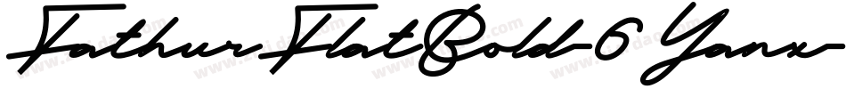 FathurFlatBold-6Yanx字体转换