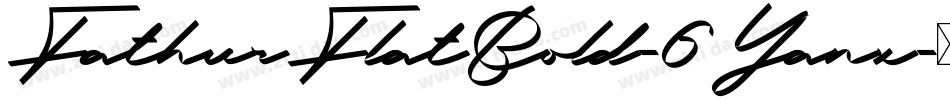 FathurFlatBold-6Yanx字体转换