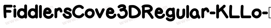 FiddlersCove3DRegular-KLLo字体转换